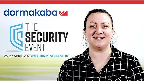 dormakaba to exhibit at The Security Event 2023