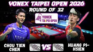 🔥ABSOLUTELY MATCH🔥 CHOU Tien Chen (TPE) vs HUANG Ping-Hsien (TPE) | YONEX Taipei Open 2026 Badminton