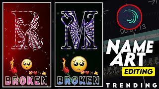 Trending Alight Motion Draw Name Art Status | Whatsapp Video Editing | Usama Rajput. screenshot 4