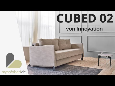 Vorschau: CUBED 02 Schlafsofa 140 mit und ohne Armlehnen von Innovation  - mysofabed.de