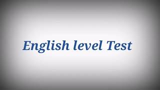 اختبار تحديد مستوى اللغة الانجليزية