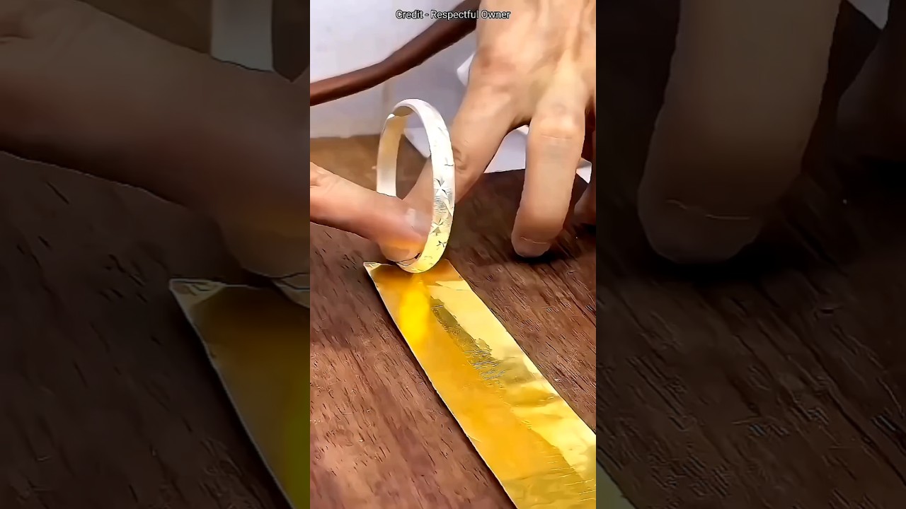 this boy making low budget gold breslet 😱 