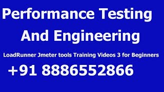 Performance Testing and Engineering LoadRunner Jmeter tools Training Videos 3 for Beginners Net Worth