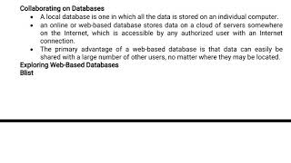 Collaborating on database