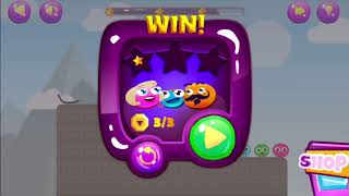 Family Balls - Draw Line. Levels 1 - 10. 3 Stars Walkthrough. screenshot 1