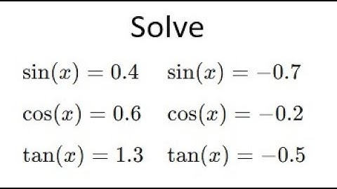 Grade 12 Advanced Functions - Solving  basic linear trig equations using CAST rule(Ch 7.5)
