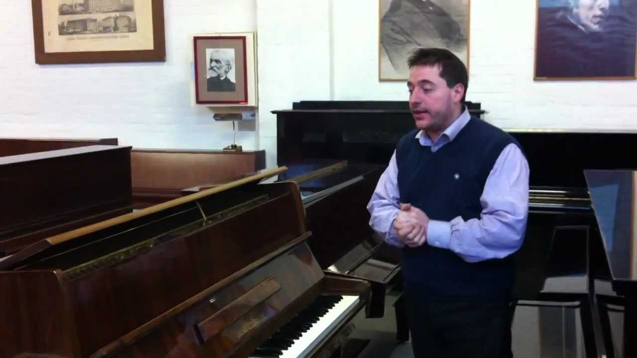 Prova del Pianoforte verticale August Forster occasione usato