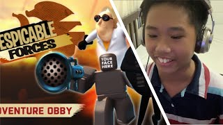 On The March Escape The Minions Adventure Obby - image of a roblox noob running obby