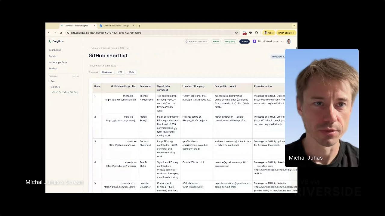 Recruiting with AI: GitHub Sourcer Agent