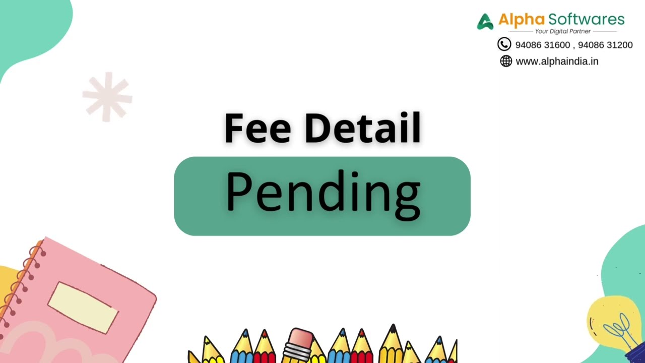 Alpha Campus (Online ERP) - Detail Fee Pending Module | Best School, Classes & College ERP in India
