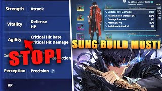 [Solo Leveling Arise] DO THIS NOW!! Best Sung Assign Stat Points & Artifact Stats & Substats GUIDE!