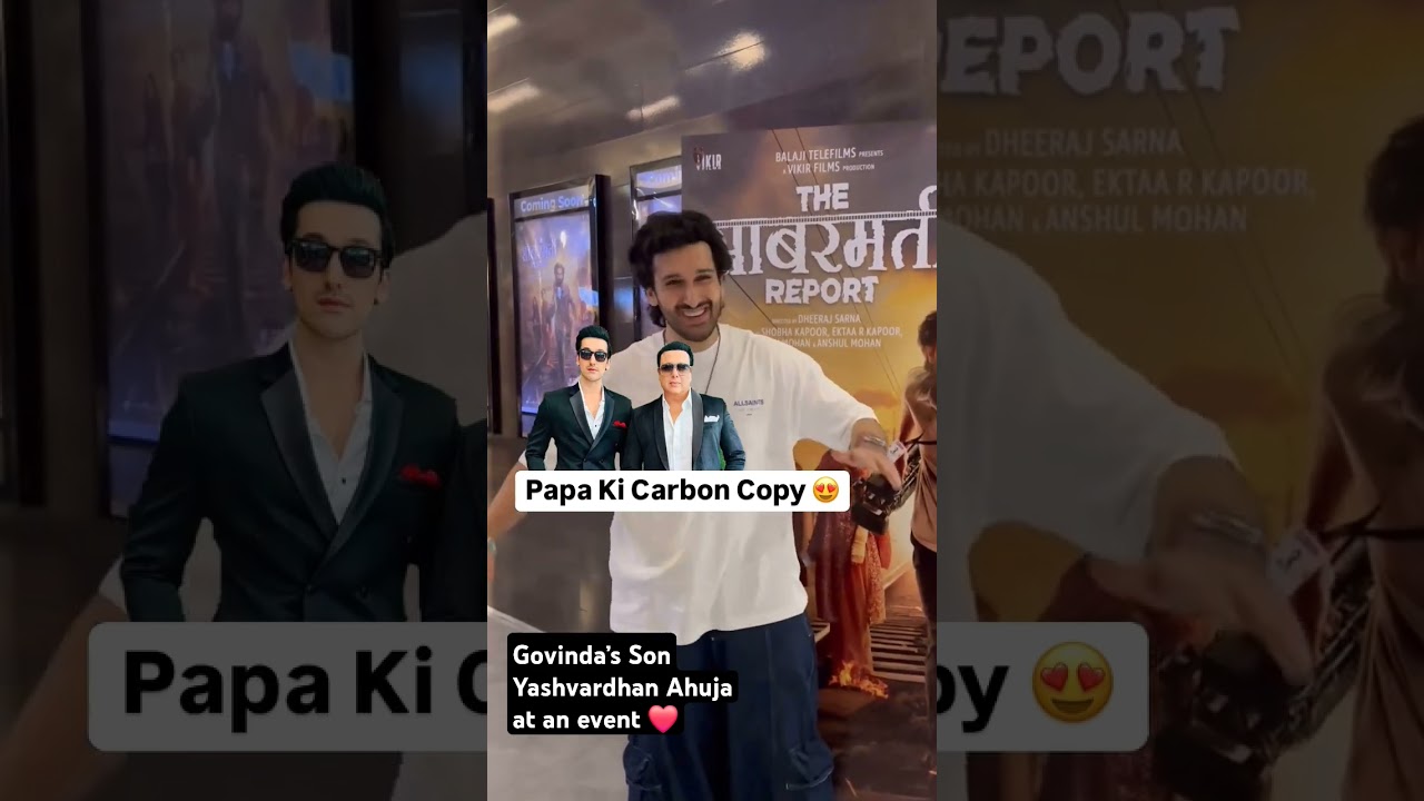 Govinda’s Son Yashvardhan Ahuja at an event ❤️.