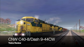 CNW C40-8/Dash 9-44CW Trainz 3 Review