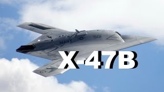 US Navy X-47B Drone Unmanned Combat Aircraft First Land Based Catapult Launch