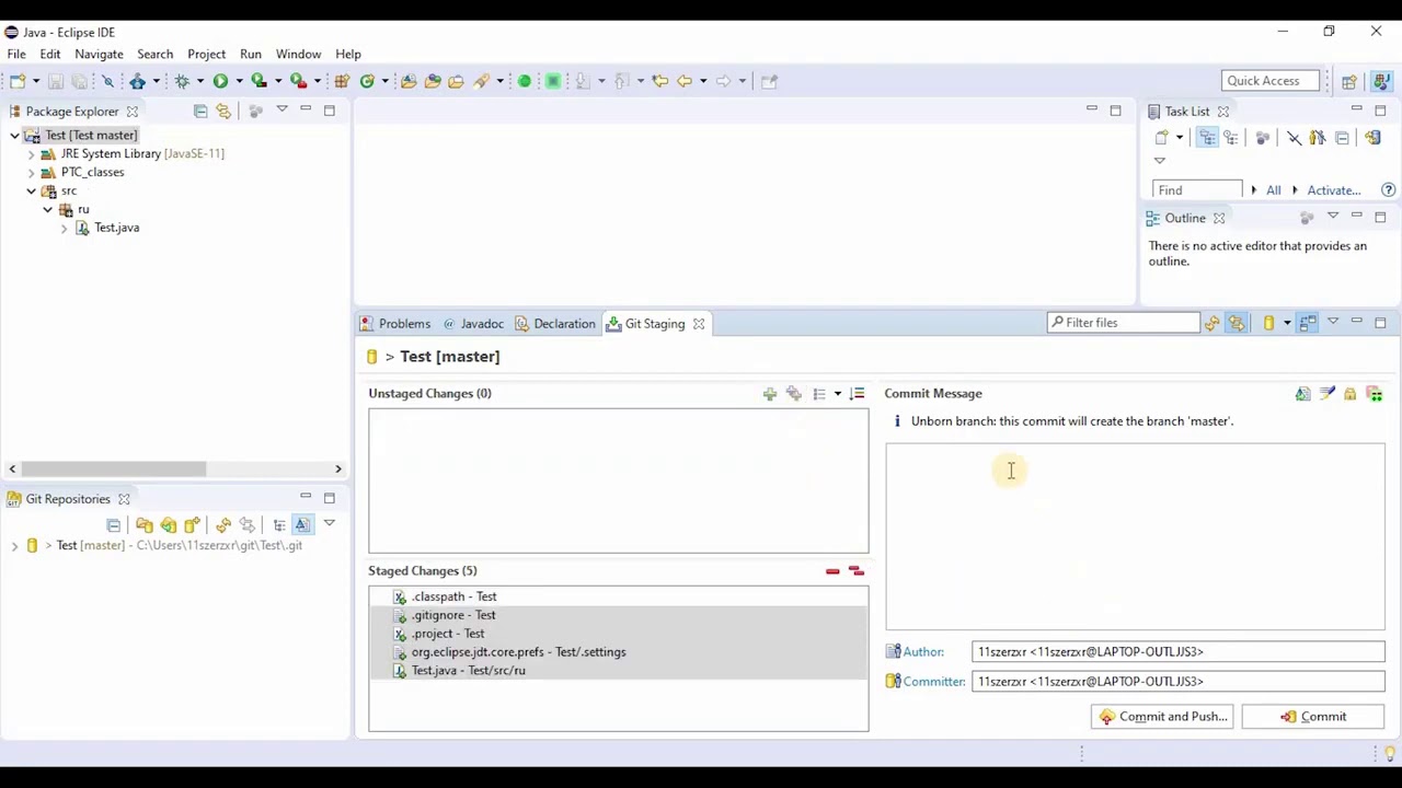 Урок 2. Интеграция Eclipse и GitHub - YouTube