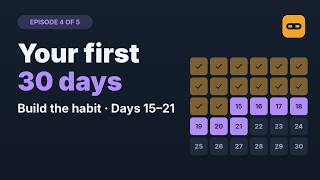 BacklinkForge 23 First 30 days 4 Build the habit
