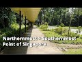 Journey from the northernmost to southernmost point of singapore using all 6 mrt lines