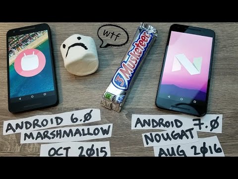 Android - Comparing Stock Marshmallow 6.0 vs Stock Nougat 7.0 + Battery Life Results