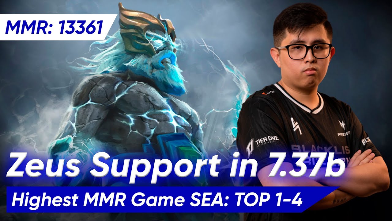⚡ Tims ZEUS 7.37b SOFT SUPPORT 4 Pos | Dota 2 Pro Gameplay - YouTube