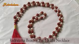 Rudraksha Beads - Pearl Mala Necklace screenshot 4