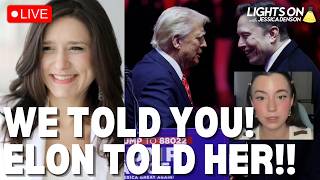 LIVE: Elon's Ex CONFIRMS He RIGGED 2024 FOR TRUMP, feat. THIS WILL HOLD | Lights On w/Jessica Denson