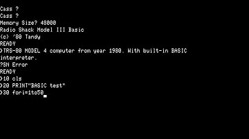 Tandy Radio Shack TRS-80 Model 4 {BASIC Test} (1980)