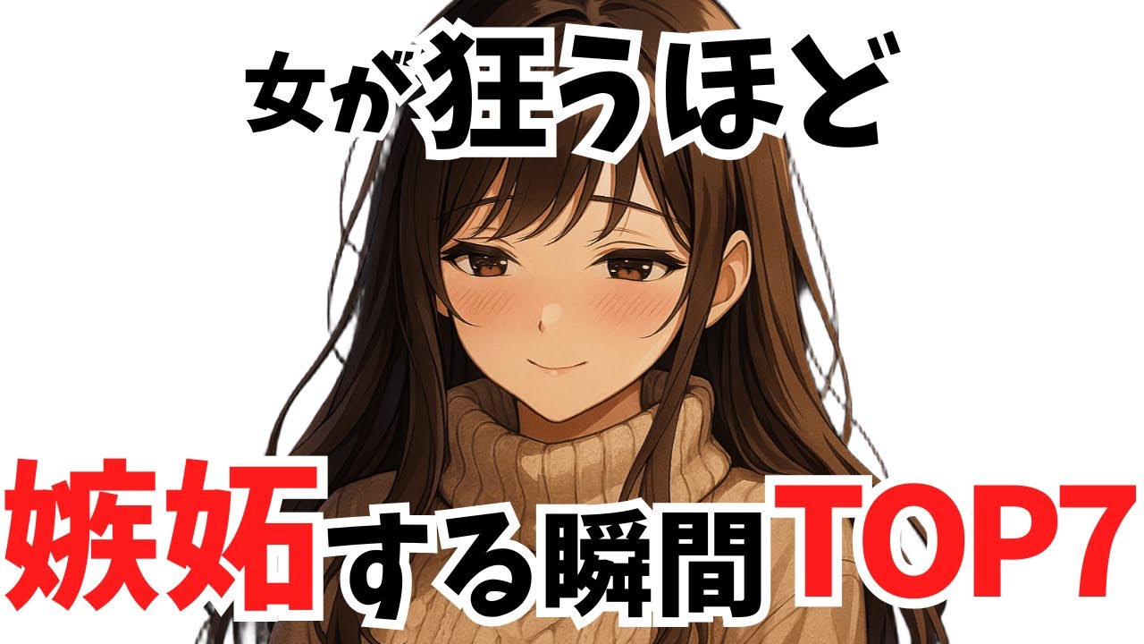 女子が狂うほど嫉妬する瞬間TOP7