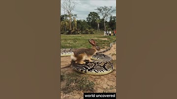 Python Traps a Rabbit, But Then This Happens… #shorts