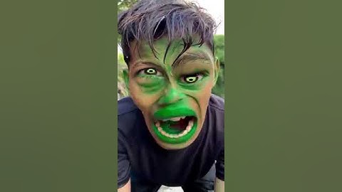 HULK BOY scary transformations with funny friend #youtube