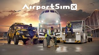 AirportSim - Trailer gameplay pc + Steam updated link 🔽