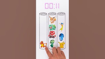 DIY 😍 Cute Inside Out Game 🌟 Pikachu VS Anger #craft #art #kidsvideos