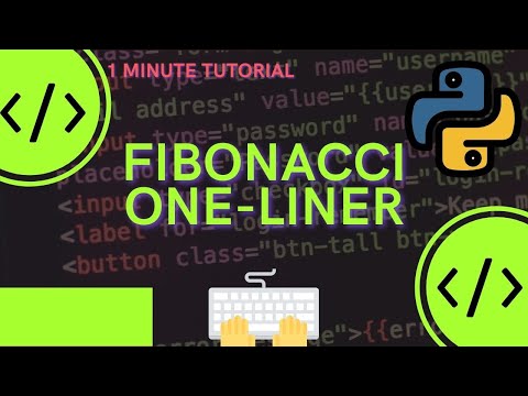 Fibonacci Series can be print with just one line of code in Python #Shorts