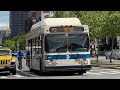 MTA NYCT: (2)/(3) Train Shuttle Bus Action at Lenox Av/125th Street (With M7/M102 Bus Action)