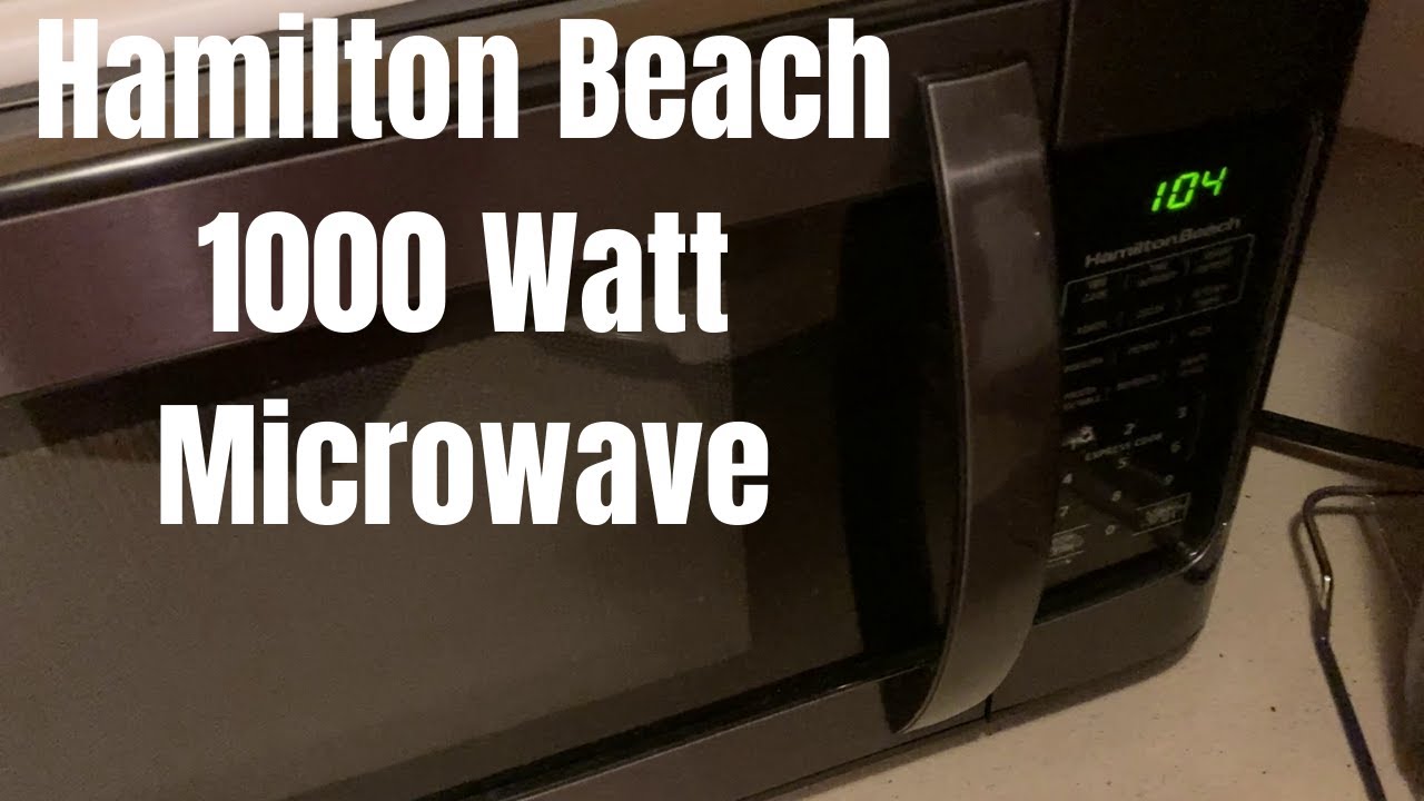 Hamilton Beach 1000 Watt Microwave - YouTube