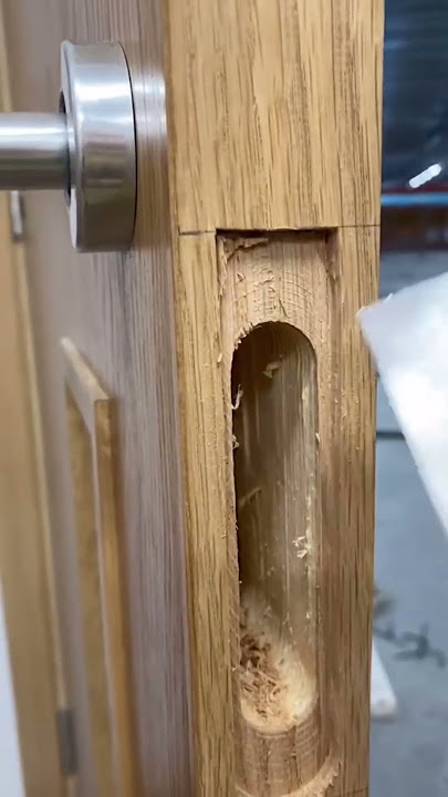 Door Lock Fitting Jig And Hardware Installation