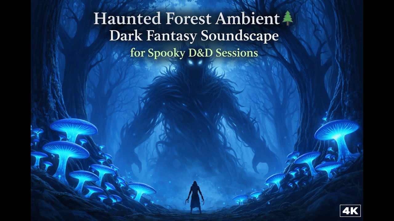 Haunted Forest Ambient -🌲 Dark Fantasy Soundscape for Spooky D&D Sessions