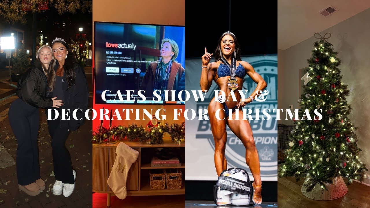 ВЛОГ ВЫХОДНЫХ: первое шоу Caes, товары для дома с Рэйч и Эллой, долгий день украшения к Рождеству