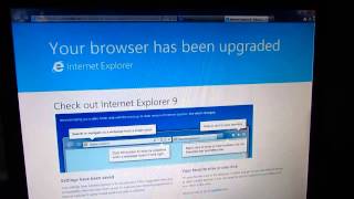 How to fix Internet Explorer 9's tab called  Your browser has been upgraded screenshot 3