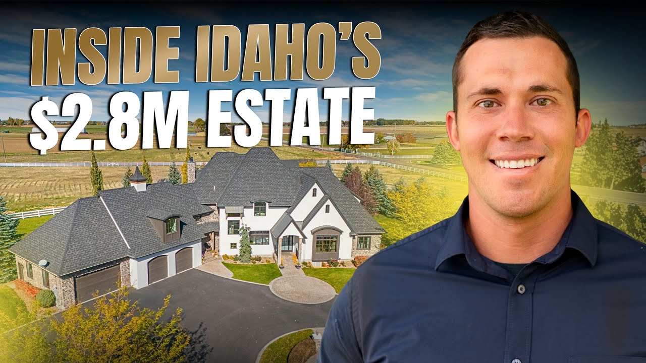 INSANE Luxury Idaho Home Tour Private Gym, Basketball Court & 3STORY