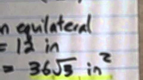 Geometry Ch 11 Sect 4:  Areas of Regular Polygons Part 1