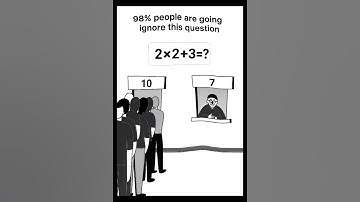 Can You Solve This Math Puzzle 🧩 2*2+3=? #maths puzzle #shorts