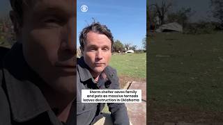Storm shelter saves family, pets as massive tornado leaves destruction in Oklahoma #shorts