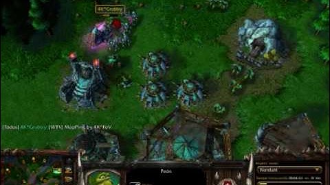 Warcraft 3 TFT ESWC 2005 4K. Grubby vs 4K. FoV part 1/3 game 2