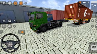 MANTUL PERMAINAN TRUK KONTAINER PETI KEMAS HINO 500 PENGIRIMAN PAKET - GAME BUS SIMULATOR INDONESIA screenshot 4