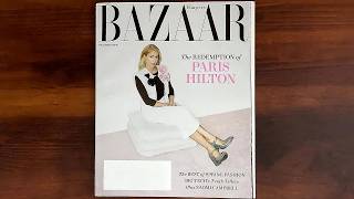Harper's Bazaar March 2023 Paris Hilton, Naomi Campbell | ASMR Magazine Flip Through