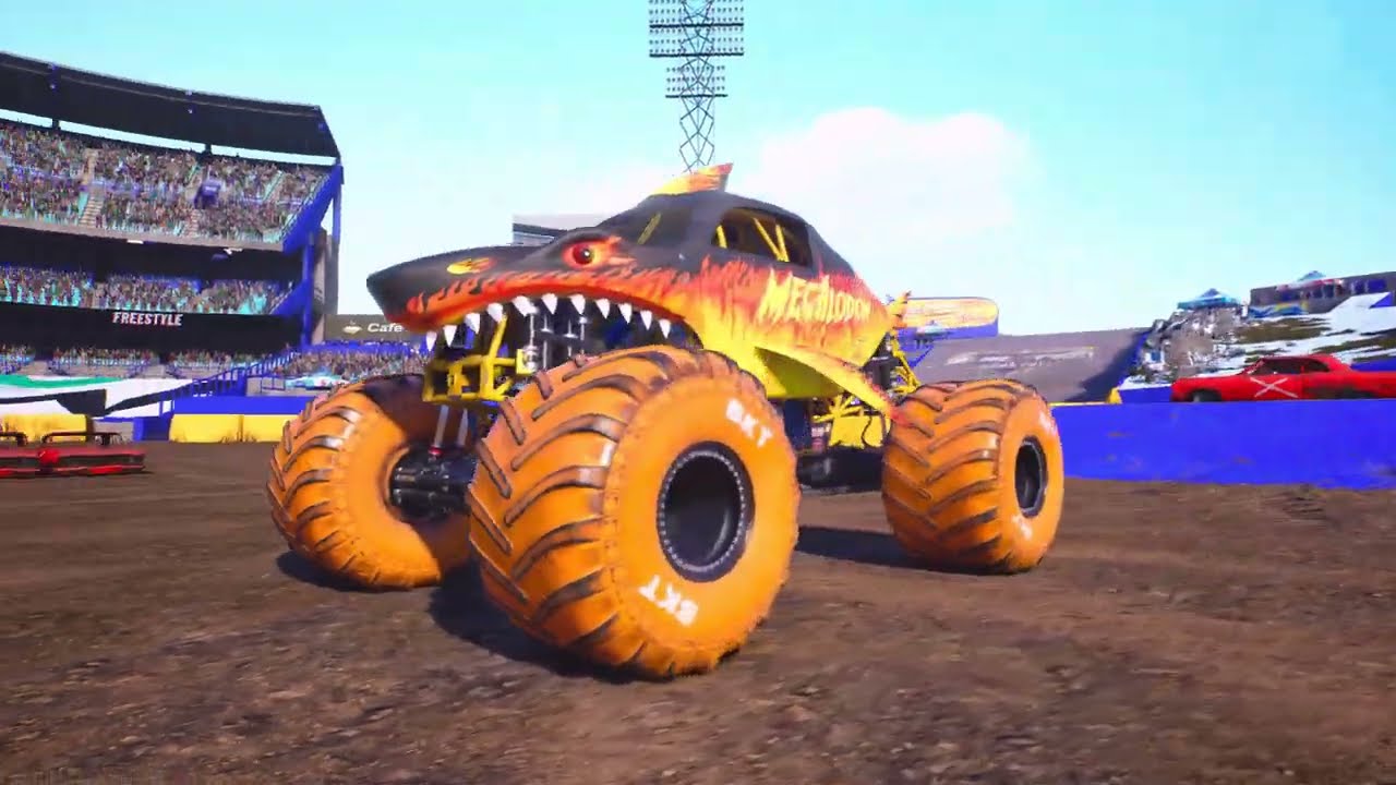 Monster Jam Showdown megalodon freestyle PS5 gameplay