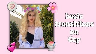 Basic Transitions on Cute Cut Pro || CCP