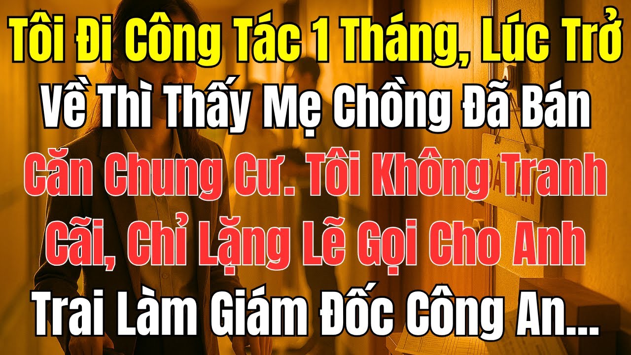 Đi Công Tác 1 Tháng Về, Tôi Sốc Khi Biết Mẹ Chồng Đã Bán Căn Chung Cư! | Góc Khuất Tuổi Xế Chiều