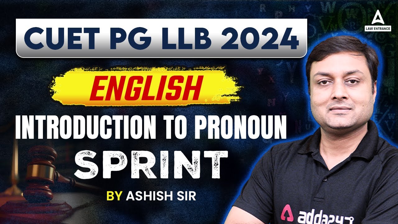 CUET PG LLB 2024 | English Pronoun Introduction Class | CUET PG LLB ...