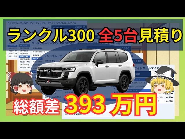 When I got quotes for all three Land Cruiser 300 models (ZX, GR